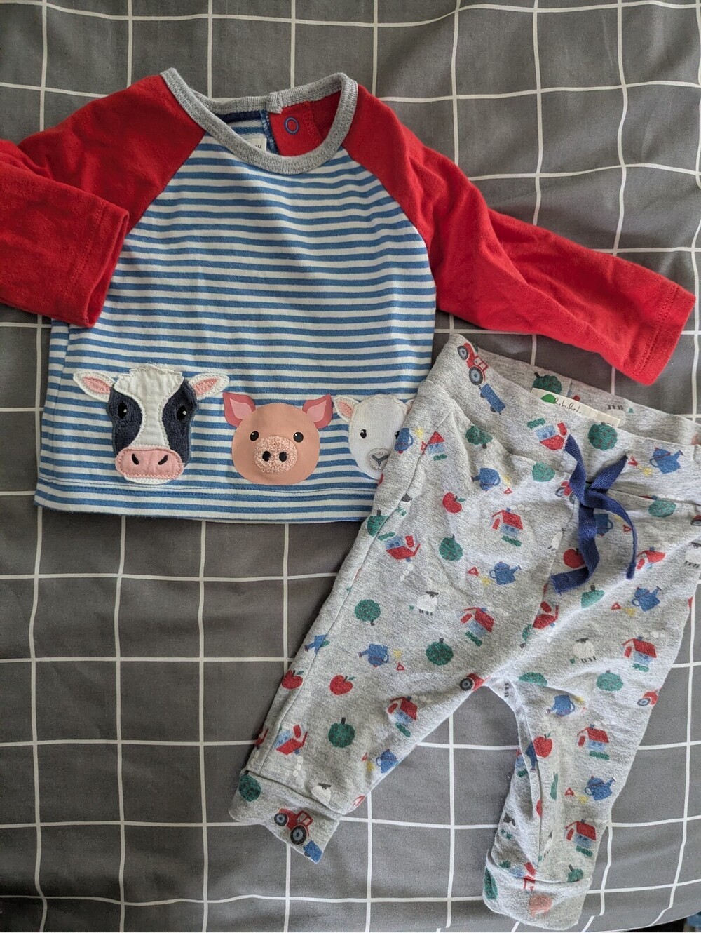 Baby Boden farm animal play set outfit